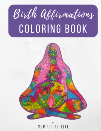 Birth Affirmations Coloring Book - PDF DOWNLOAD