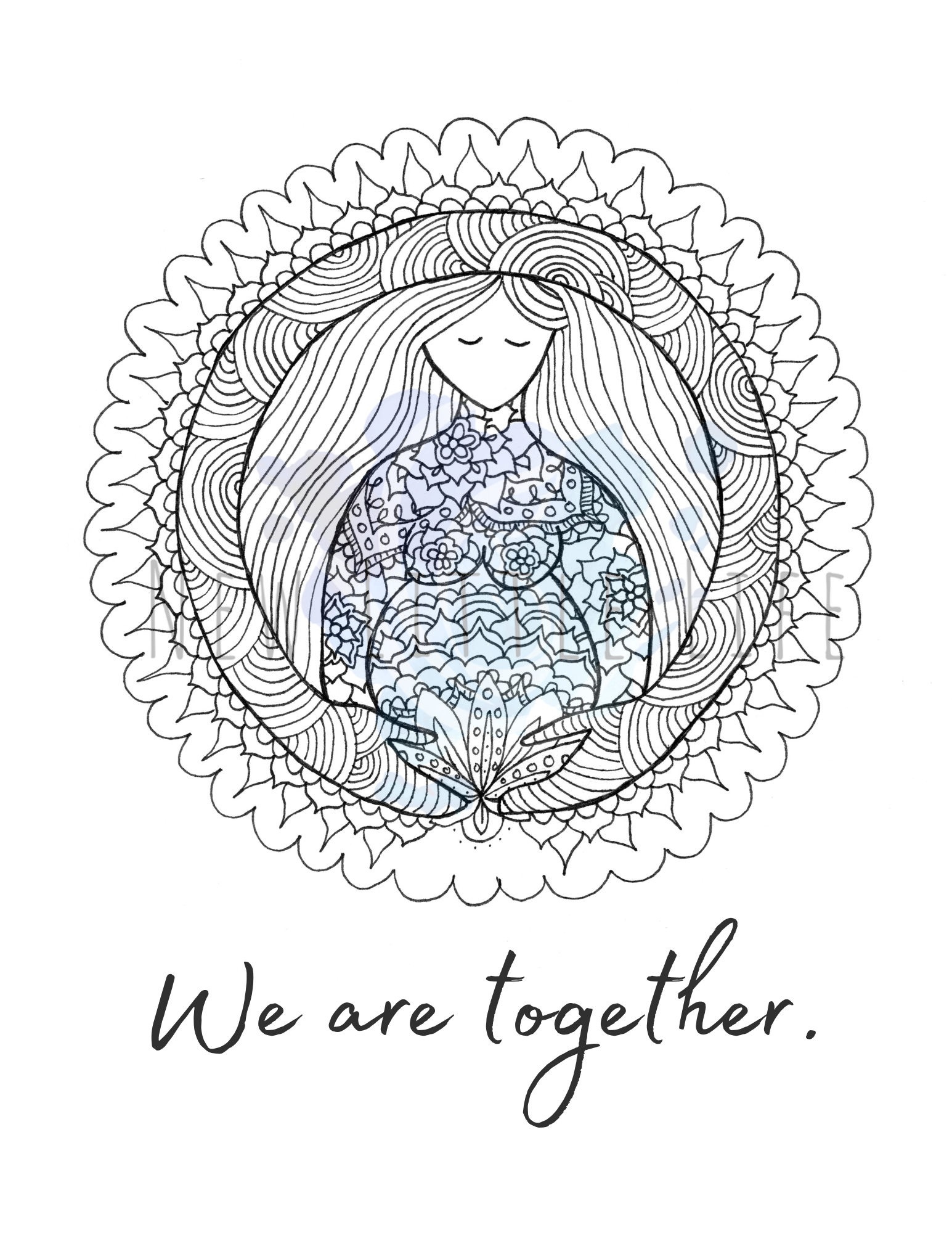 Birth Affirmations Coloring Book - PDF DOWNLOAD - Image 19