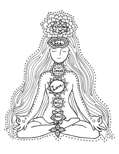 Chakras & Zen Coloring Book - PDF DOWNLOAD - Image 24