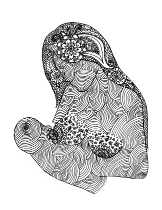Let Down - Breastfeeding Coloring Page
