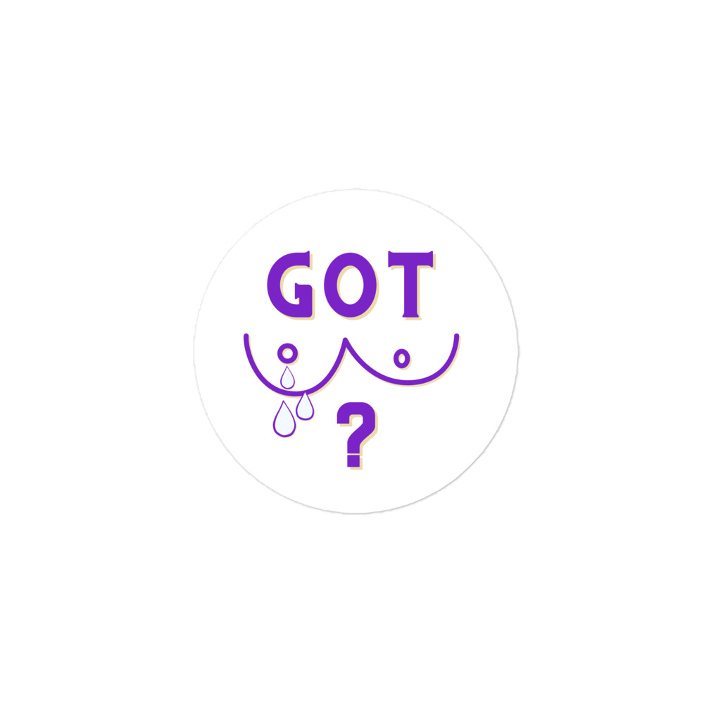 Got Breast Milk Purple Sticker - Image 2