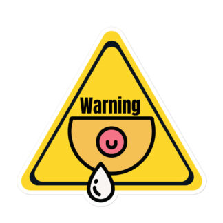 Lactating Breast Warning Sticker