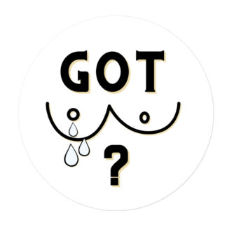 Got Breast Milk Black Sticker