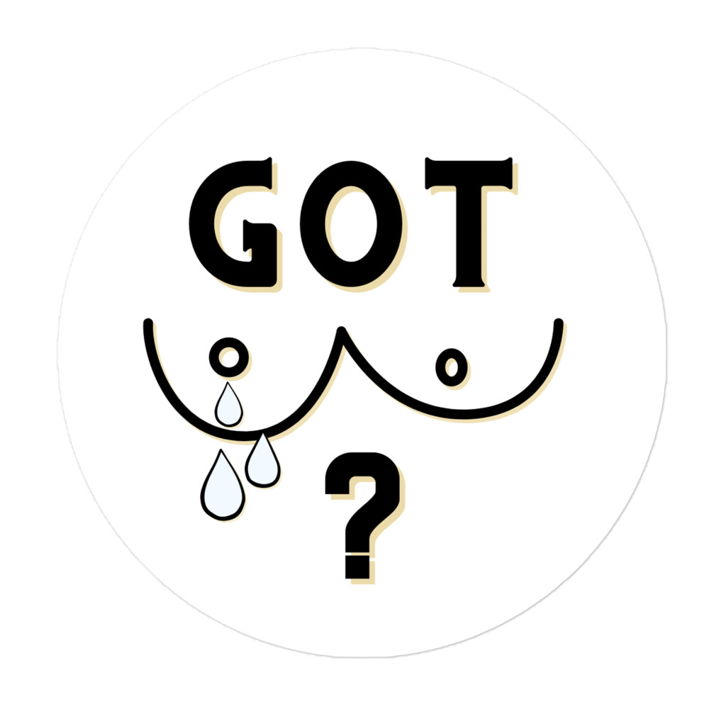 Got Breast Milk Black Sticker