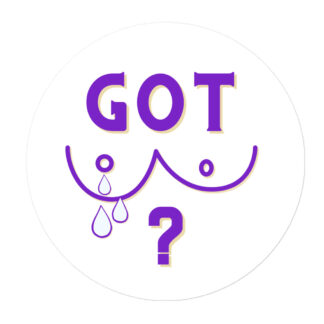 Got Breast Milk Purple Sticker