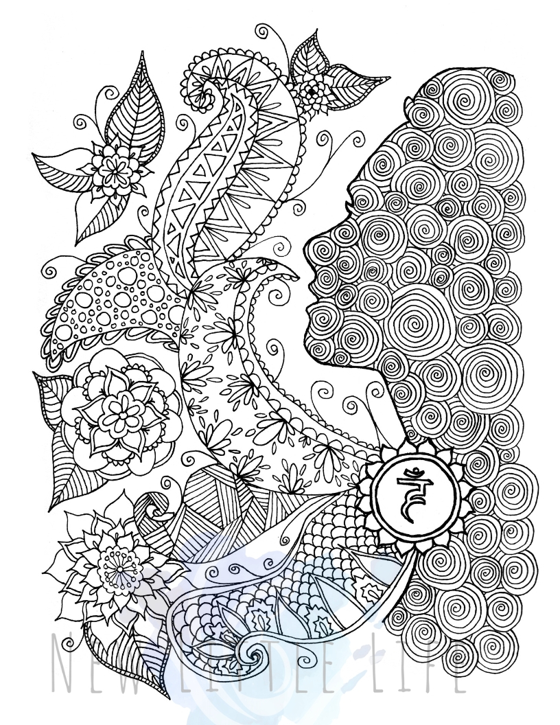 Chakras & Zen Coloring Book - PDF DOWNLOAD - Image 29